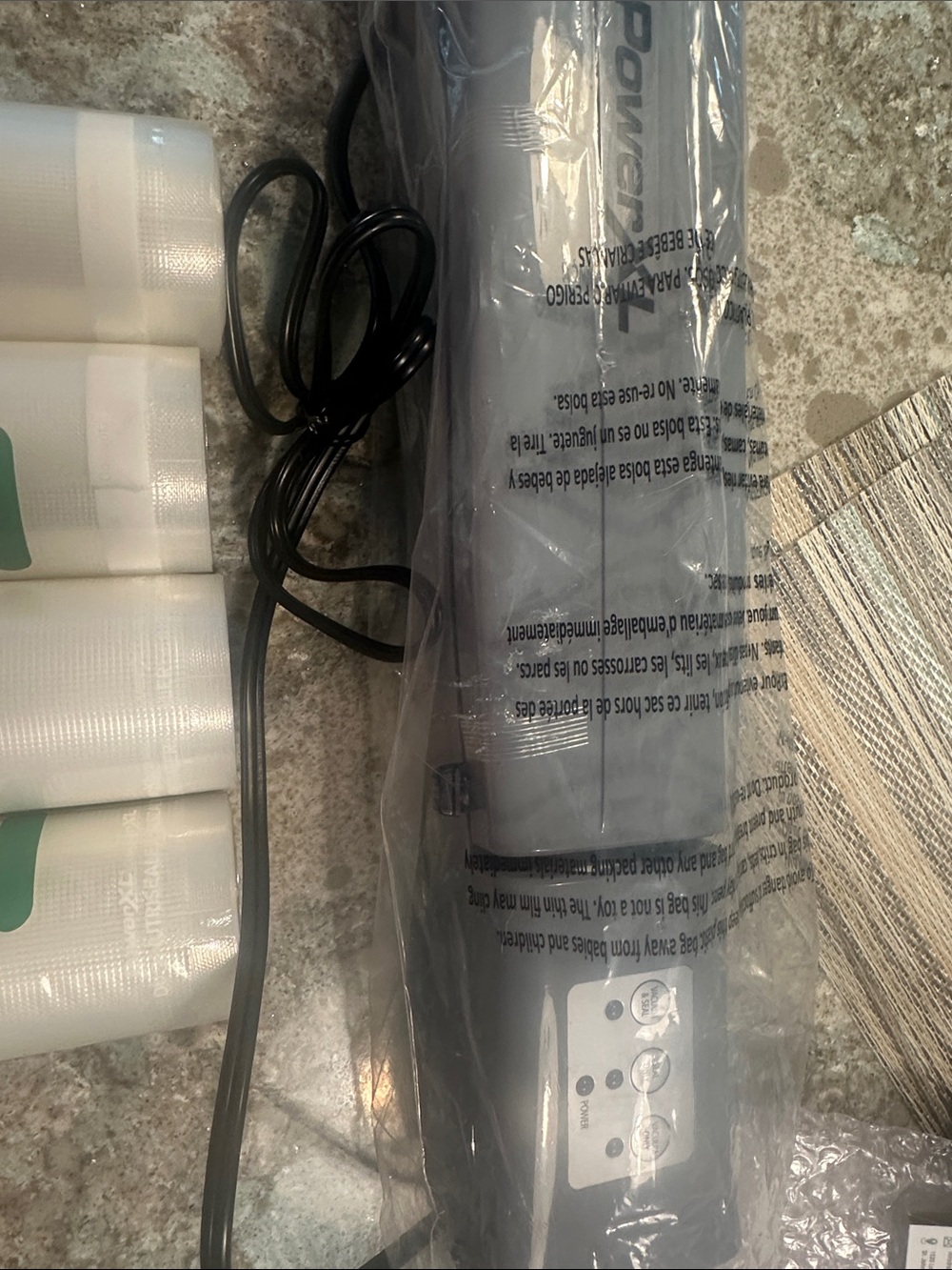 PowerXL Vacuum Sealer Rolls - White (4 Pack) - Picture 2 of 3